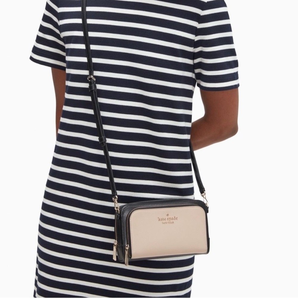 Kate Spade Black and Cream Crossbody Bag
